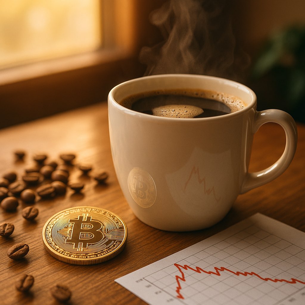 mangorumbles's tweet photo. Good morning! If your coffee ☕ is stronger than Bitcoin’s support line today, you’re probably winning. 💪 Crypto took a dip—but hey, that just means it’s got more bounce (or maybe just more coffee required). Ready to ride the volatility wave together!

$BTC https://t.co/lIvRXeRnfj