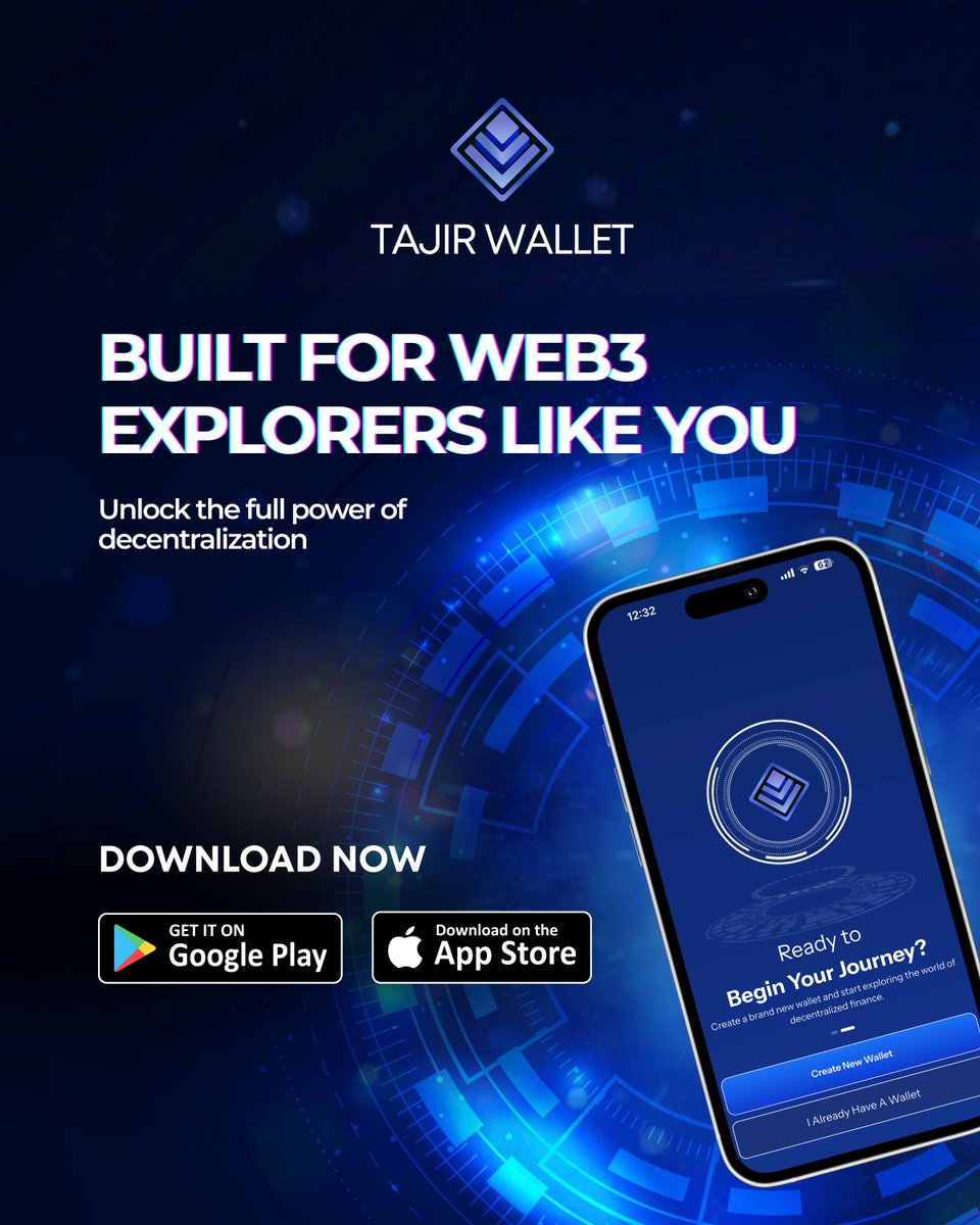 🌐 Explore freely.
Own your data.
Move with confidence.
That’s Tajir Wallet.

Get it Now: bit.ly/Tajir-Wallet-D…

#TajirWallet #Web3 #DigitalFreedom #NonCustodial #SafeTransfers #DApps #Bitcoin #Cryptocurrency #Technology #Web3