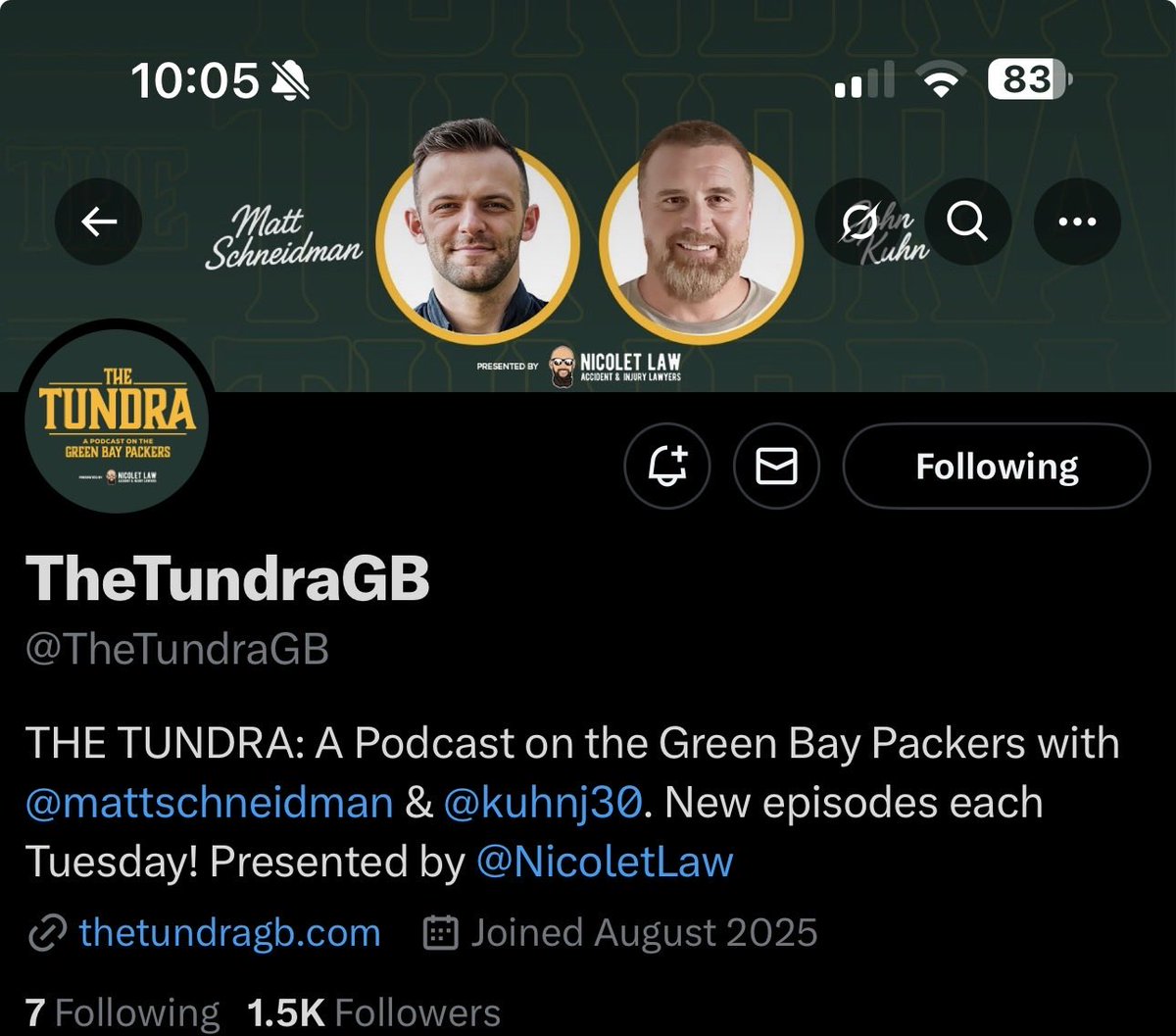 kylekabe's tweet photo. @mattschneidman @TheTundraGB Would be an amazing item to have! https://t.co/U6M53geKYk