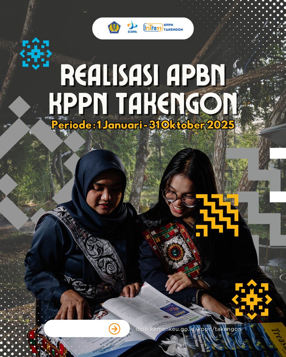 kppntakengon's tweet photo. 💰📊 Kinerja APBN November 2025 – KPPN Takengon 📊💰

Halo, Rakan #InTress! 👋

Bagaimana perkembangan APBN hingga akhir Oktober 2025? 🤔
Yuk, simak rangkuman #UangKita untuk wilayah kerja KPPN Takengon periode 1 Januari – 31 Oktober 2025! 🔎📊 https://t.co/eFkHTa0vZv