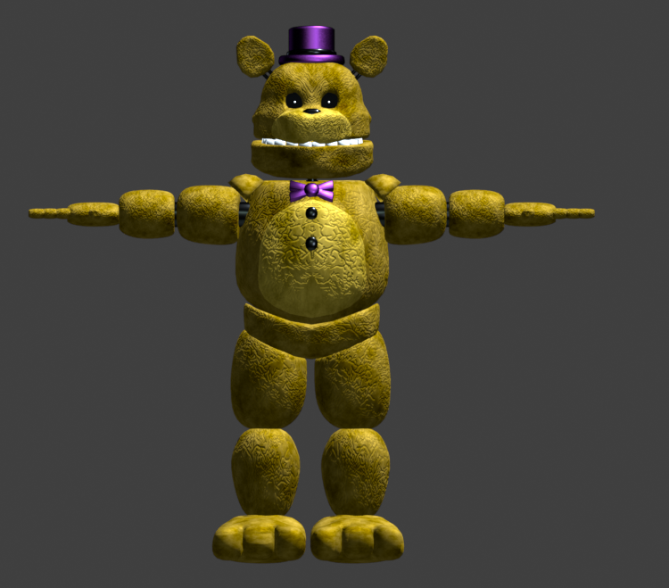 MCKidC4sh's tweet photo. tnaf/nikson fredbear remake model is finished, i just need to rig it and ill consider a release

#FNAF #TNAF #Fredbear #3d #Blender #model https://t.co/cAp3j9dgew