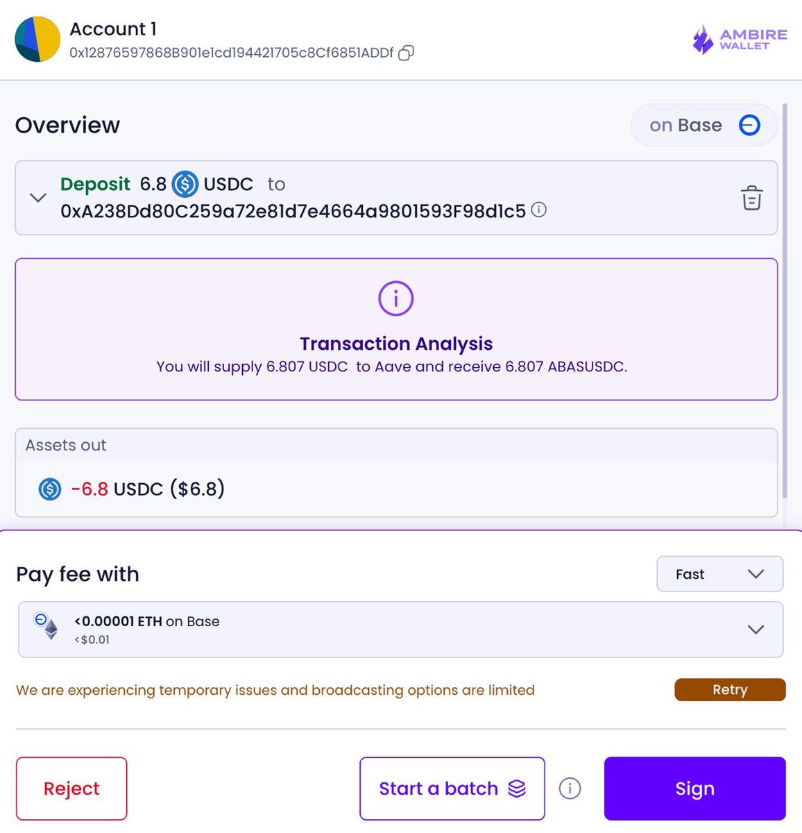 feliam's tweet image. NOOooooOOO!! @AmbireWallet is AWESOME! Finally a wallet that translates every single transaction into plain English before you sign. This is the future. Check it out right now. #devcon #devconnect