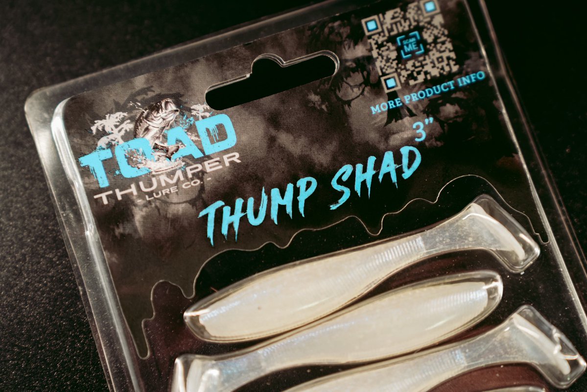 Toadthumpr's tweet image. THUMP SHAD is here! Order today off our site! 

Coming soon to @TackleWarehouse