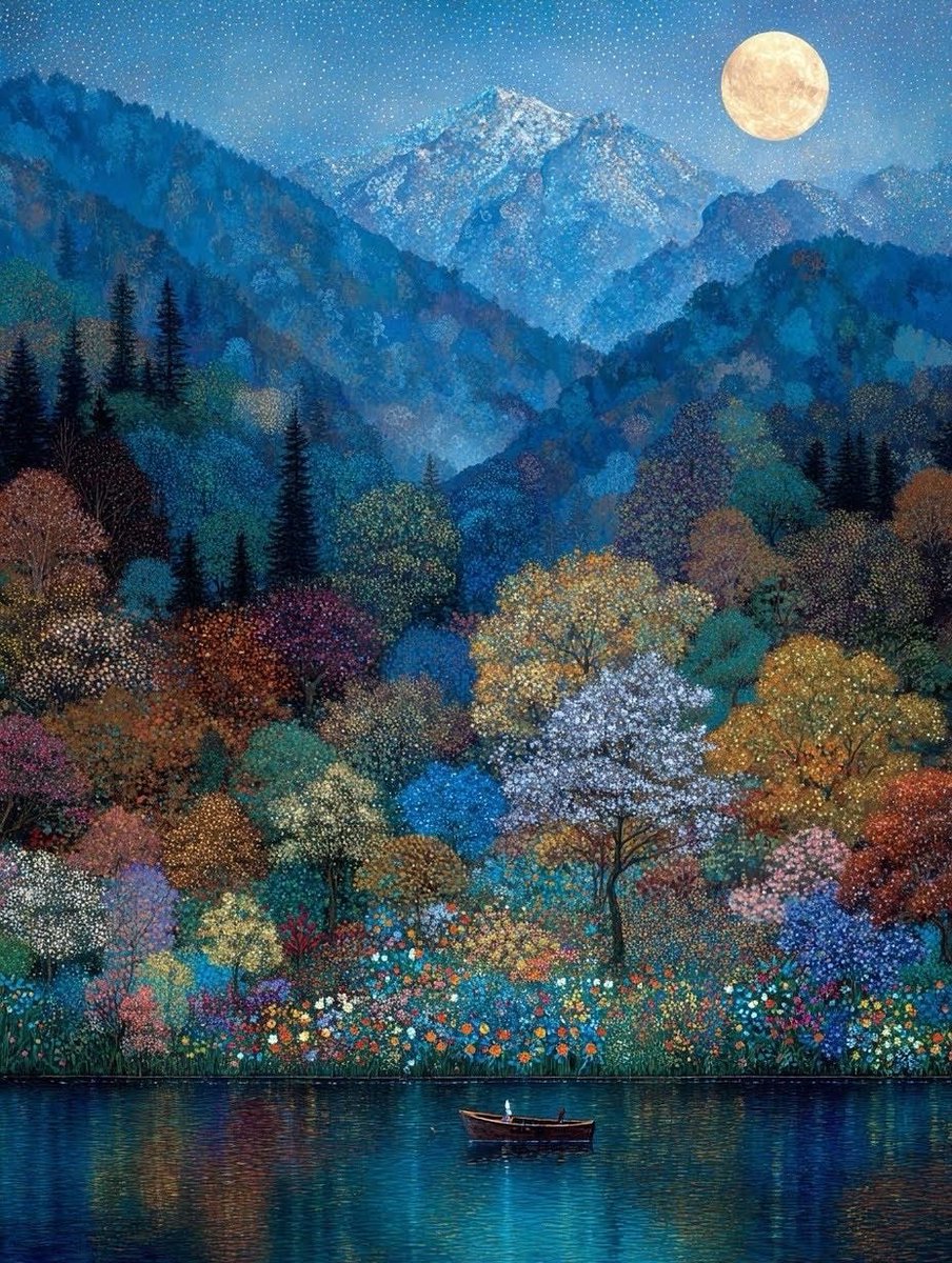 _ui1422's tweet image. One can speak poetry 
Just by arranging colors well.

Vincent Van Gogh