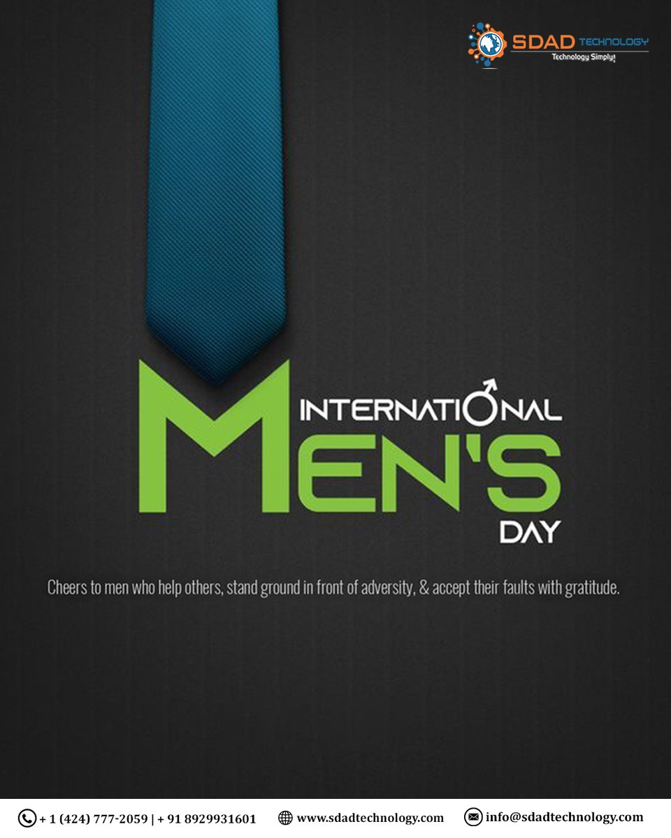 SdadTechnology's tweet image. A moment to appreciate the hard work, dedication, and care shown by men every day. Happy International Men&apos;s Day!

#internationalmensday #internationalmensday2025 #mensday #imd2025 #menmatter #thankyoumen #realmen #brotherhood #gentleman #malepositivity #mensmentalhealth