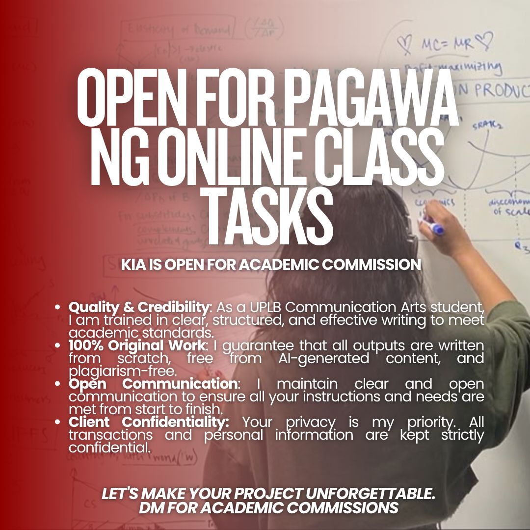 kia_commission's tweet image. POV: You need academic help but make it ✨aesthetic✨. From essay writer needs to thesis help ph, I&apos;m your go-to academic commission ph support. Rush deadline? I got you! NOW BOOKING. DM to book! #academiccommissionph #acadcommsph #studentsph #thesishelpph #essaywriterph