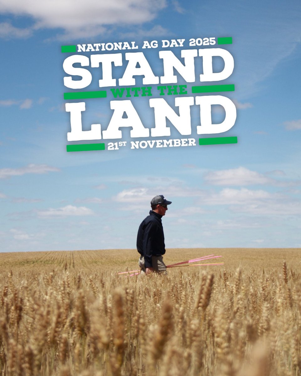 Happy National Agriculture Day! 🌾

On this Ag Day, we celebrate the extraordinary grit of Aussie farmers who've navigated a year of record floods, droughts, and trade challenges. Let's unite in solidarity and Stand with the Land  #AgDay #StandWithTheLand #AustralianFarmers