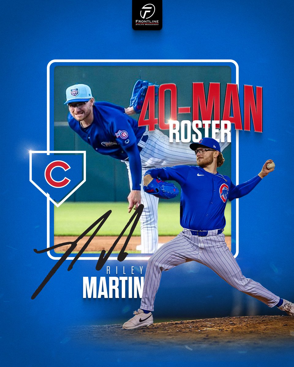 Southpaw ready for the North Side 🐻 

Congrats <a href="/Riley_Martin16/">Riley Martin</a> on being selected to the Cubs 40-man roster!

#FrontlineFamily