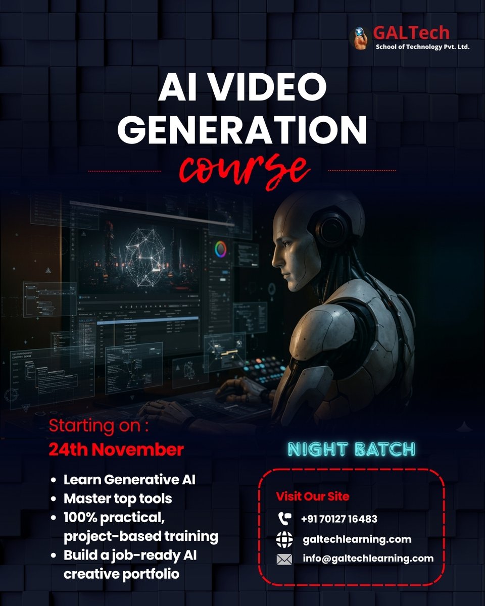 galtech_school's tweet image. AI മീഡിയ എങ്ങെനെ ഉപയോഗിക്കാം? അതിൽനിന്നു എങ്ങെനെ ഒരു മികച്ച കരിയർ ഉണ്ടാക്കി എടുക്കാം?

Join Us
Enrol now: 70127 16483
.
.
.
.
#ai #aimalayalam #aicourse #aimallu