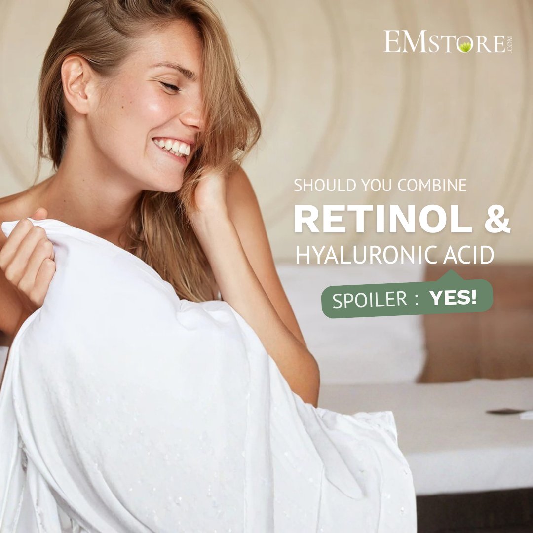Emstoreskincare's tweet image. Yes, you can use retinol and hyaluronic acid together — and your skin will love it. Retinol smooths, HA hydrates, and the combo reduces irritation for brighter, balanced skin.

Full guide: emstore.com

#SkincareTips #RetinolRoutine #HyaluronicAcid #EMstore