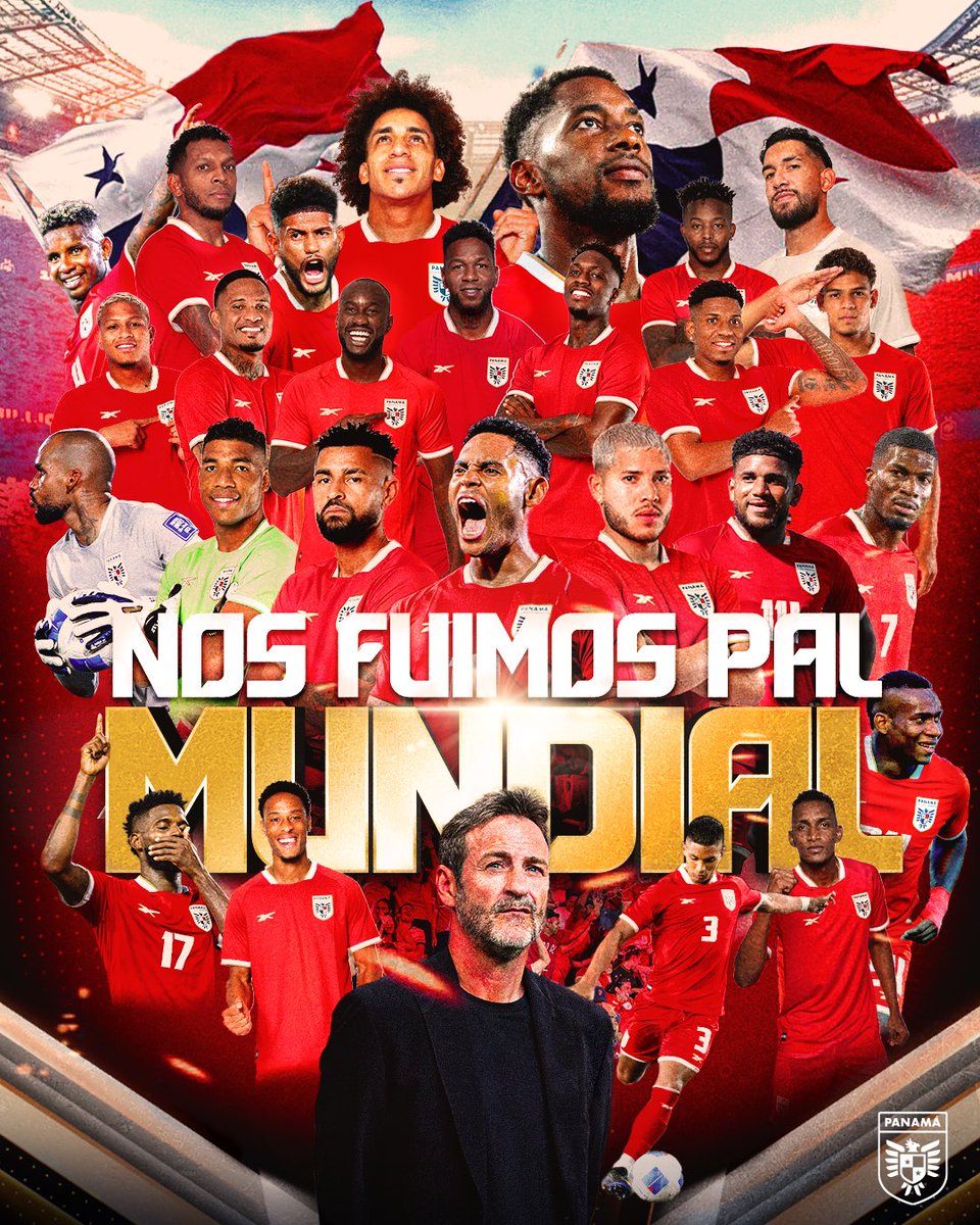 🔥🇵🇦🏆 ¡NOS FUIMOS PAL’ MUNDIAL! 🇵🇦🏆🔥

Contra todo, con el corazón en la mano y la bandera en el alma… ¡hemos clasificado a nuestro segundo mundial! ✨🏆

💙❤️🤍es un sueño de país, un orgullo que recorre cada calle, cada hogar, cada corazón.

#MásPanameñosQueNunca🇵🇦