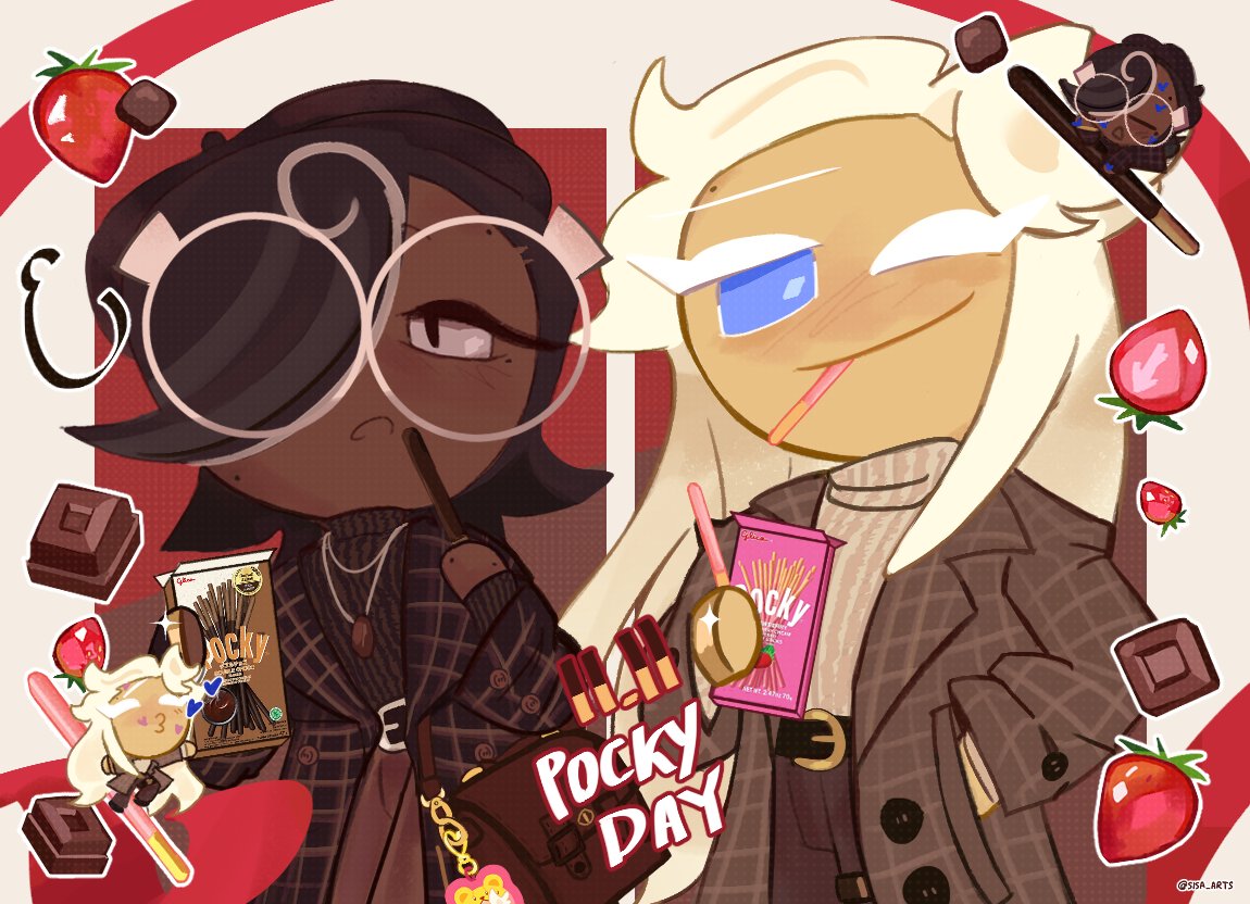 sisa_arts's tweet image. late art for pocky day 🍫💋 (1/2)
#cookierun #cookierunkingdom #espresseleine