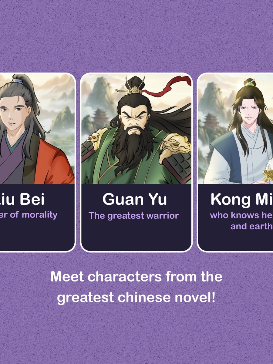 Saen_D1999's tweet image. Step into an era of war, honor, and legendary bonds ⚔️✨

The Three Kingdoms Characters are here in Yu-Me.ai! — and they’re ready to turn your stories into living epics.

Dream you can touch, Character you can love
#Yume_AI #AIroleplay #AIchatbot #AIchat