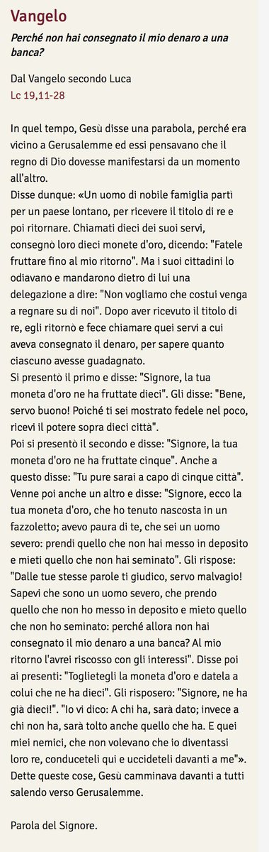 pregarelaparola's tweet image. #pregare la Parola di oggi: responsabili della preziosità della vita 💛
#VangeloDiOggi #vangelodelgiorno
