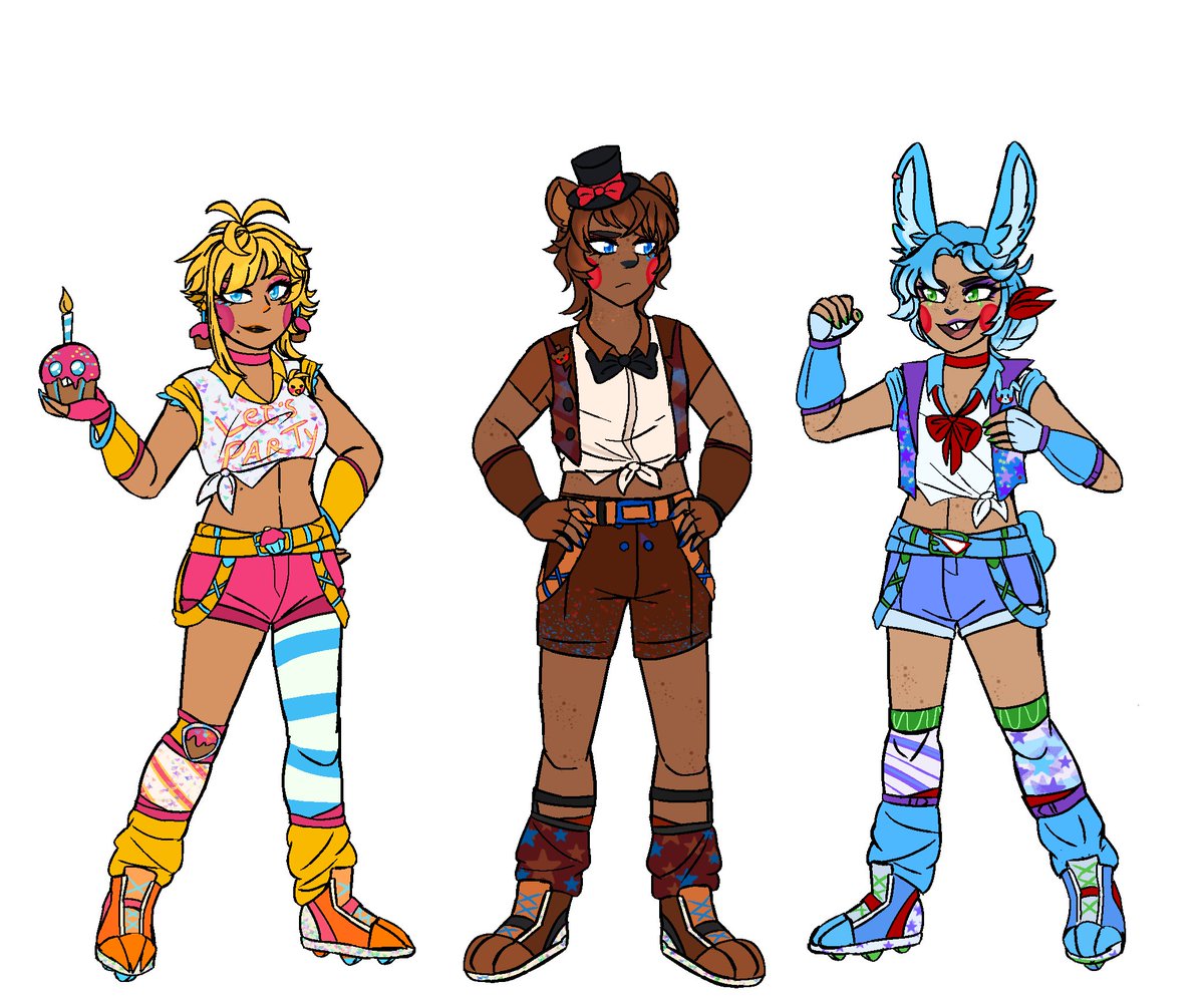 RoxyLLArts's tweet image. My #fnaf2 #fnaf au humanoid designs part 2 #fnafart
