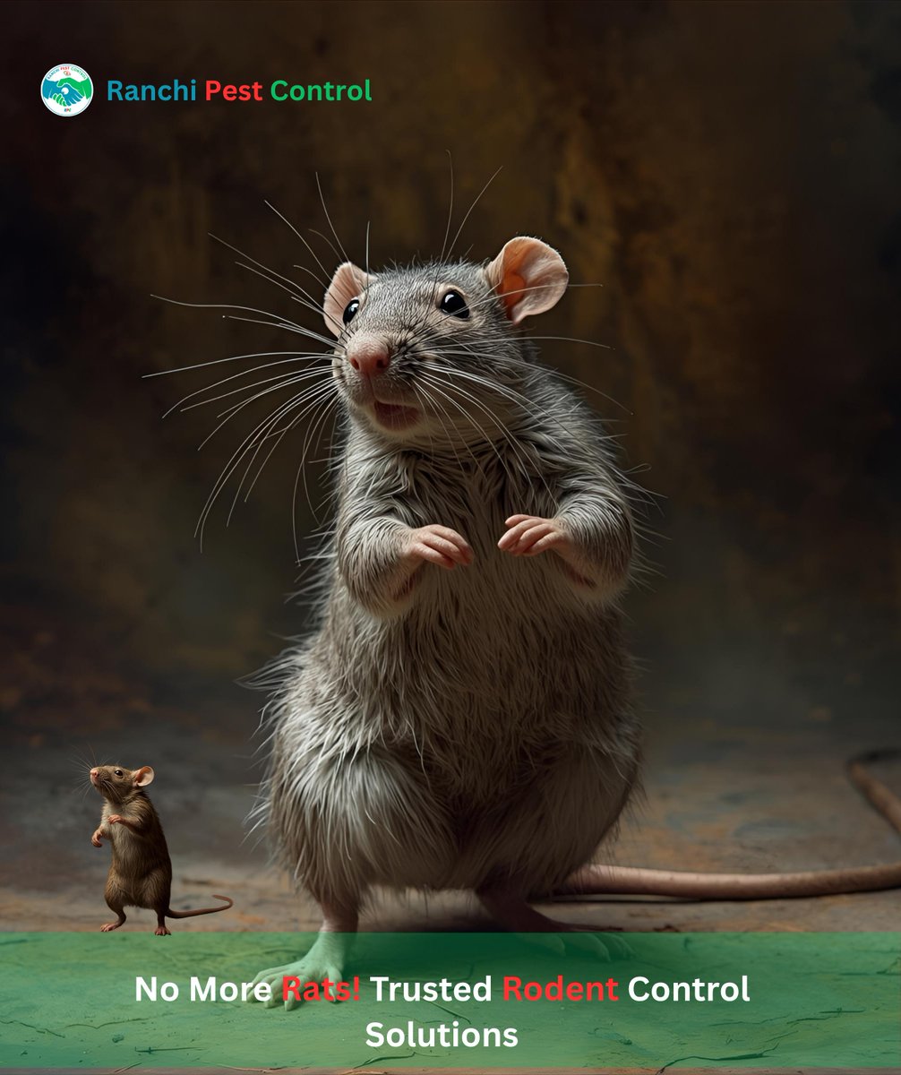 Ranchicontrol's tweet image. 100% Effective Chuha Control – Guarantee Ke Saath | Ranchi Pest Control 

Call Now: 086770 09831
Ranchi Pest Control – Trusted, Effective, Guaranteed!

#RatControl #RodentControl #ChuhaControl #PestControlRanchi