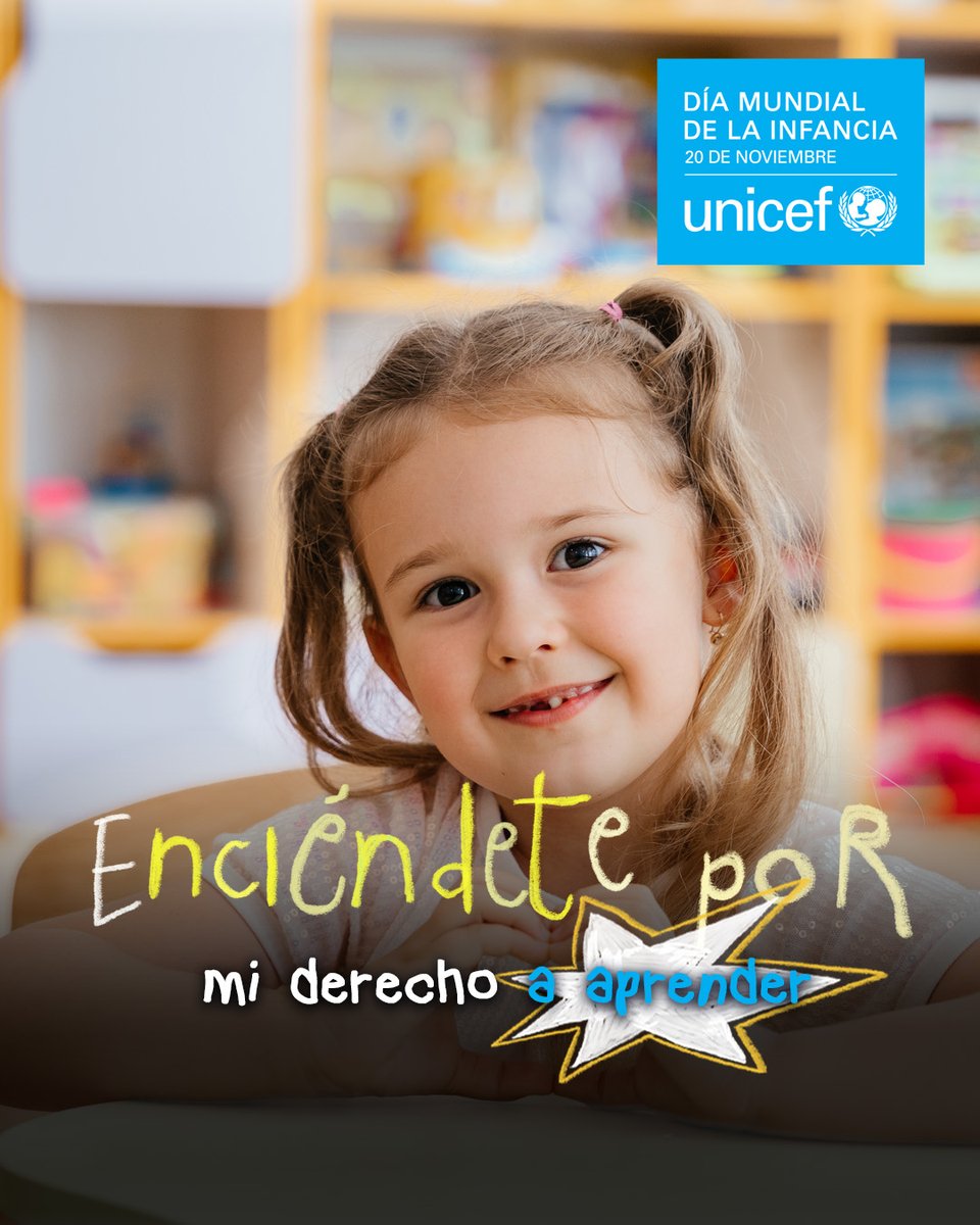 UNICEFCyL's tweet photo. ¡Hoy es el #DiaMundialdelaInfancia! Cerca de 150.000 escolares en todo el país, 18.000 de 73 centros educativos de Castilla y León, lo celebran realizando la actividad propuesta a centros educativos por el equipo de Educación de UNICEF España. ¡Enciéndete por sus derechos! https://t.co/RATEglZRKj