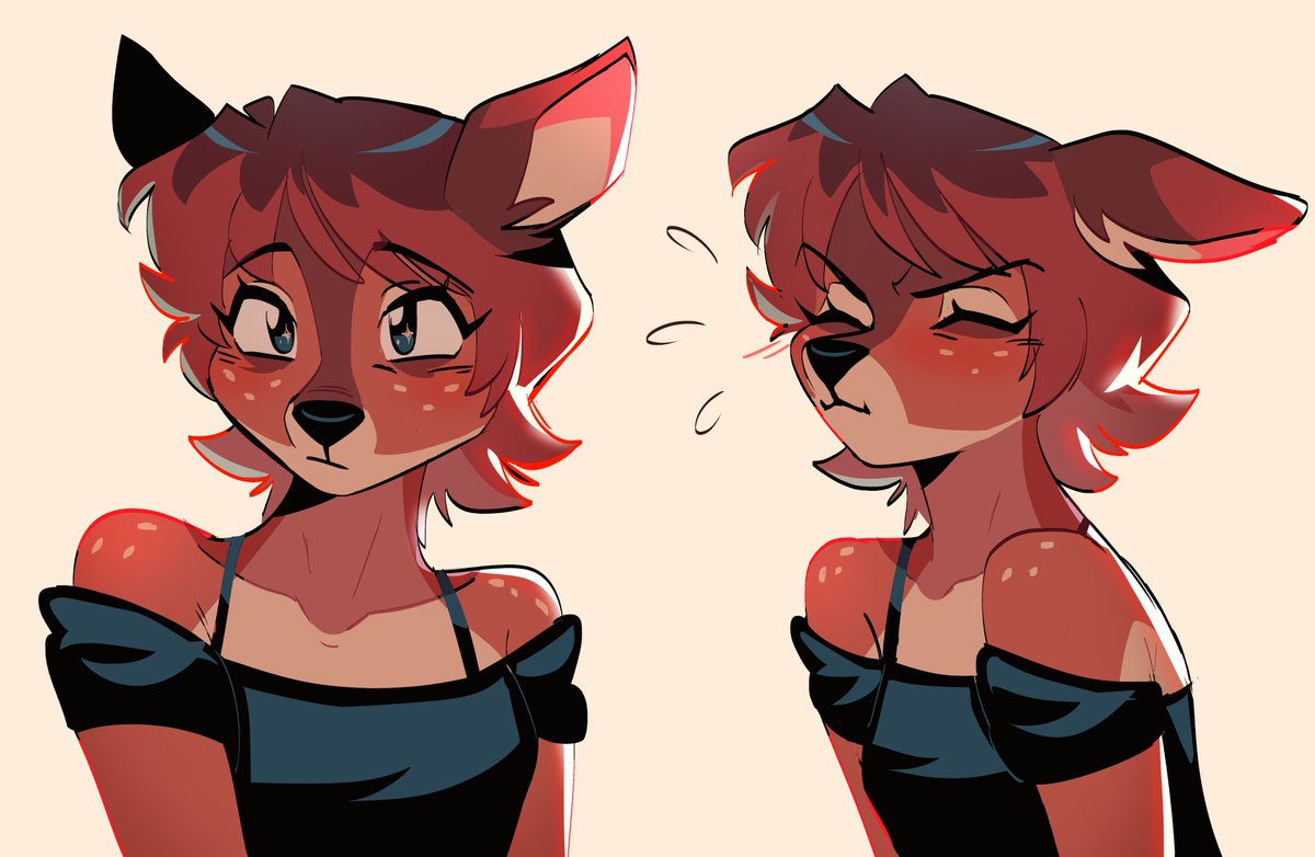 rengemenge's tweet image. she&apos;s offering her snoot for smooches !!!