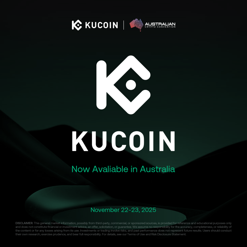 kucoincom's tweet image. 🚨 Only 3 days to go until the Australian Crypto Convention! 🇦🇺✨

Industry leaders, investors &amp;amp; innovators are coming together to advance the future of #crypto, #blockchain, and #DigitalAssets.

The countdown is on! ⏳ 

#KuCoin #AusCryptoCon2025 #Australia