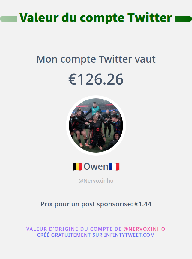Mon twitter vaut: €126.26

➡️ infintytweet.me/account-worth?…