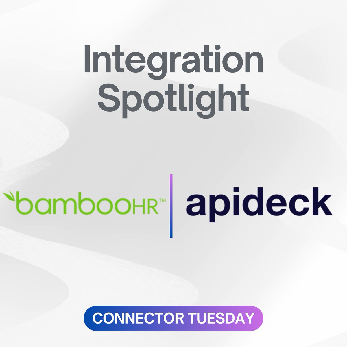 apideck's tweet image. 🔌 Connector Tuesday – @bamboohr 

BambooHR is the leading HR platform for SMBs, acting as the core system of record for employee data, payroll, &amp;amp; time off.

Now you can integrate it directly into your SaaS product via Apideck’s Unified HRIS API—no custom build required 👇

🧵1/5