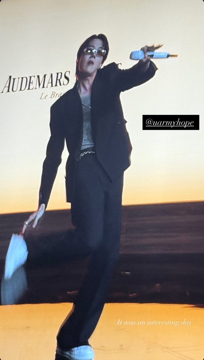 jhopewaist's tweet image. J-HOPE DID A PERFORMANCE FOR AUDEMARS PIGUET ???