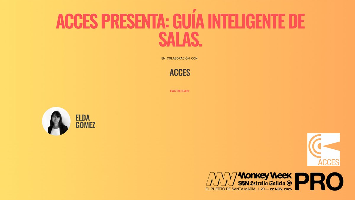 Monkeyweek's tweet photo. La programación profesional de este 17º Monkey Week @SON_EG es 💖
Por ejemplo: confes sobre salud mental, el márketing en el sector, las salas...
Todo #MonkeyPRO, aquí 👇🏻
https://t.co/SYfMtJUgX0
🎫 Abonos PRO disponibles en DICE
🐒 Nos vemos del 20 al 22 en @ElPuerto https://t.co/JvpHE6YCgn