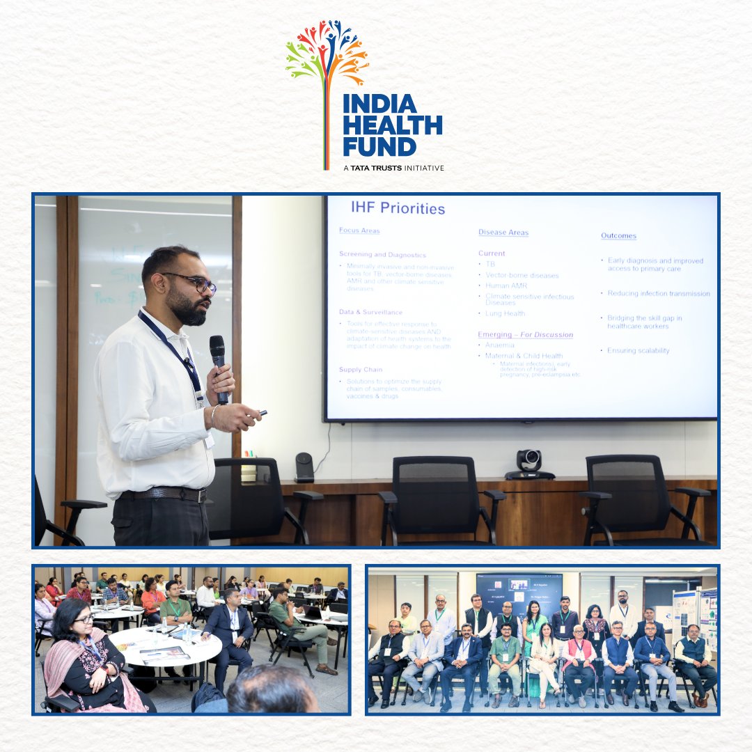 IndiaHealthFund's tweet photo. Representing #IHF, Saurabh Mamtani, Senior Associate, Portfolio, contributed insights on strengthening system-level adoption of diagnostics.

#WRCB #IITBombay #TranslationalResearch #HealthcareInnovation #OneHealth https://t.co/f2N55McrLH