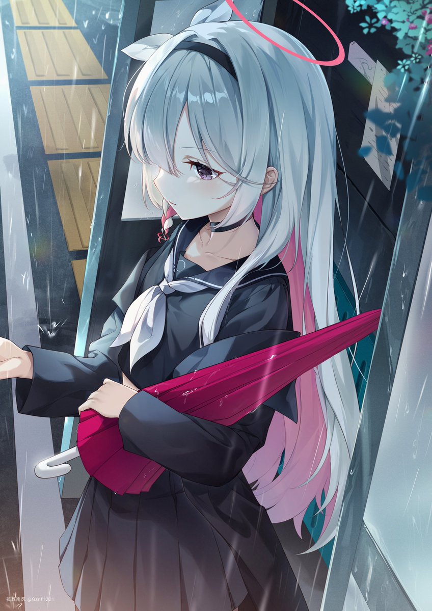 Gznf1221's tweet image. 雨の日だ☔

#ブルアカ ＃プラナ