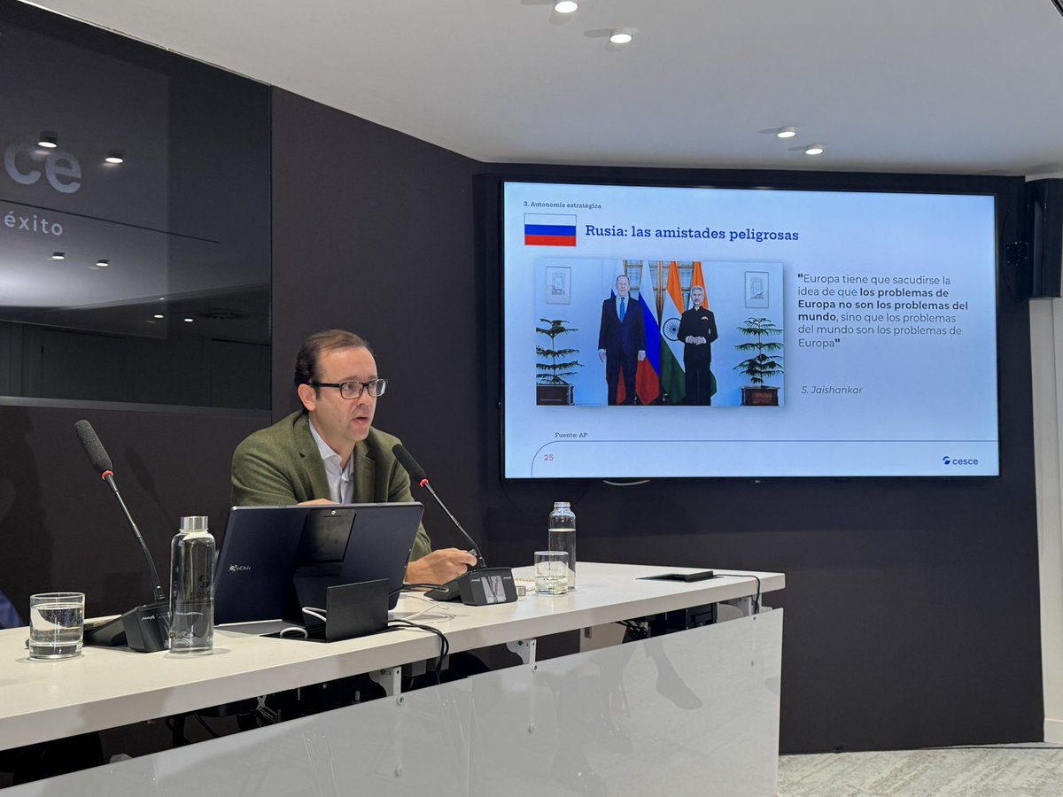 "Europa tiene que sacudirse la idea de que los problemas de Europa no son los problemas del mundo, sino que los problemas del mundo son los problemas de Europa". 

(Subrahmanyam Jaishankar, Ministro de Asuntos Exteriores de la República de India). 

Food for thought.