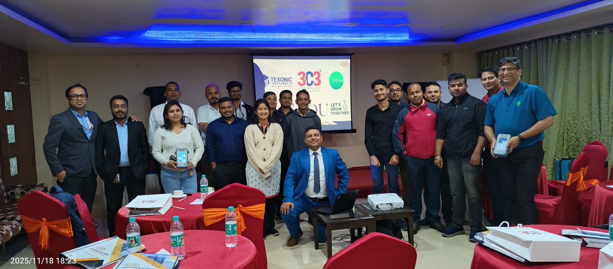 3C3PvtLtd's tweet image. We are excited to announce the successful completion of the 3C3 CSD Program in Guwahati, conducted in collaboration with our national distributor Texonic Instruments!

#CSD #Training #StructuredCabling #Guwahati #3C3 #PassiveNetworking #KnowledgeSharing #TechnicalTraining