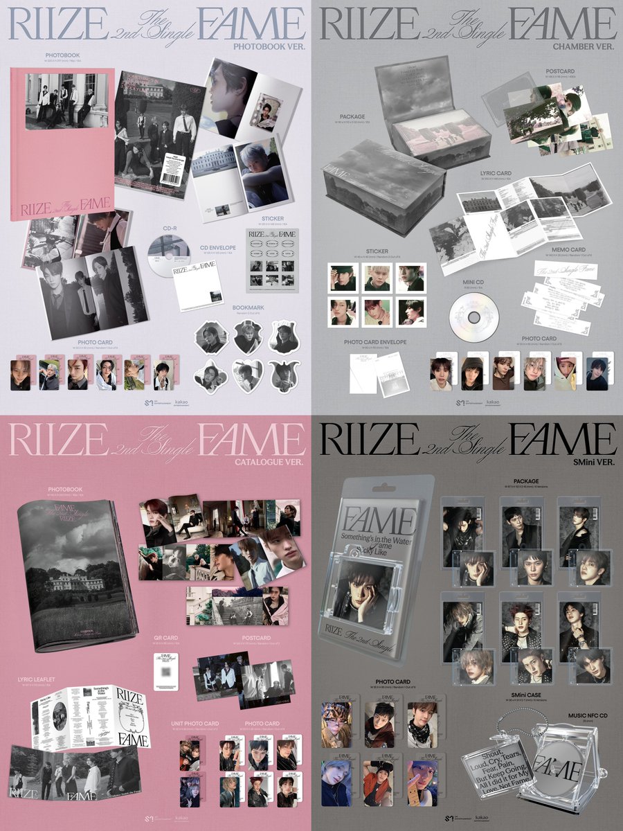 riize_archives's tweet image. RIIZE’s 2nd Single ‘FAME’ Album Details