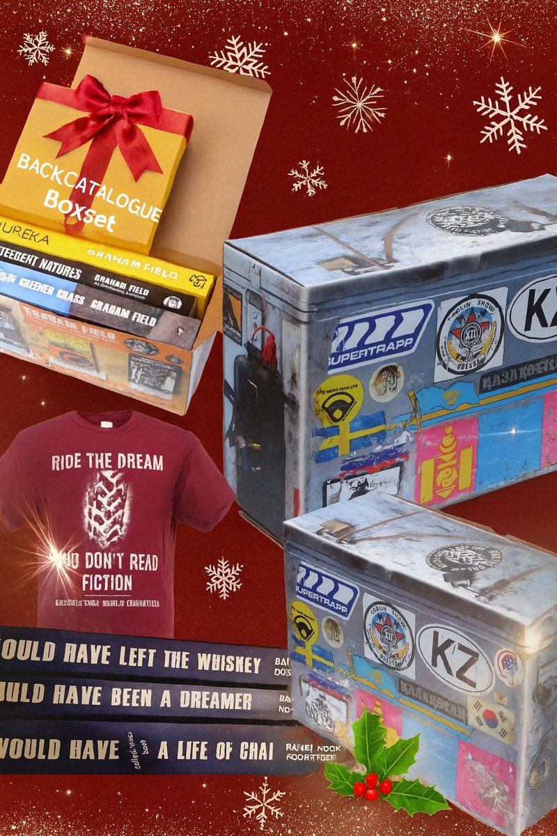 GrahamFieldRTW's tweet image. ✨ Time to drop the C-word… Christmas! 🎄
My 8-book back catalogue + giftable boxsets = the perfect present for the adventure reader in your life. 🎁📚
Brutally honest tales.
Beautifully packaged.
Guaranteed wow-factor. 💥
 Support your local artist ❤️😇✨
#AdventureBooks