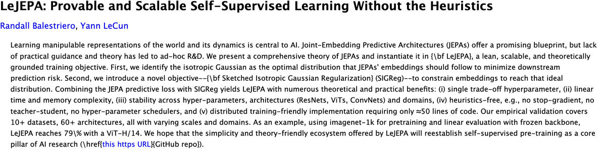 IntuitMachine's tweet image. I finally have a better understanding of Yann LeCun&apos;s JEPA approach and why he may have quit Meta!  I think it might fix one of the most annoying, hacky parts of training foundation models.

What if 90% of the tricks we use to train big AI models are just complicated workarounds…