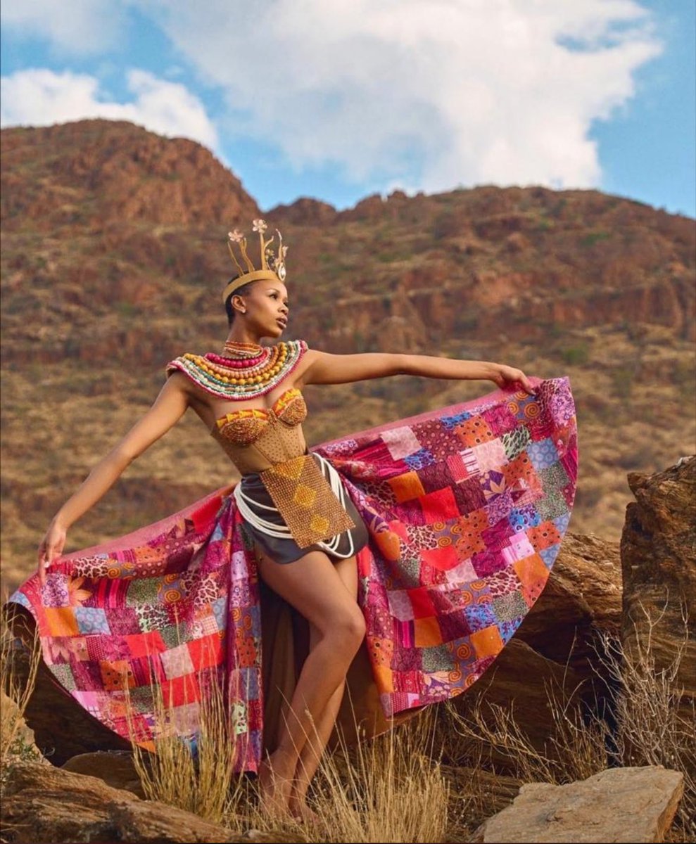 One that embraces our cultural diversity, taking into account all tribes 🥹🔥♥️

A true Queen 👸 | That crown is a placeholder for the Miss Universe crown!