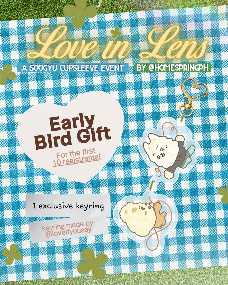 homespringph's tweet photo. 𐔌՞. .՞𐦯 here is a preview of our kit inclusions for our #LoveinLens2026 come and go cse event!

registration form will open at November 21, 2025 @ 6PM, make sure to save the date because the first 10 registrants will have an early bird gift keychain >ᴗ<.ᐟ

see you moas ꨄ︎ https://t.co/2EZyMAH4fj