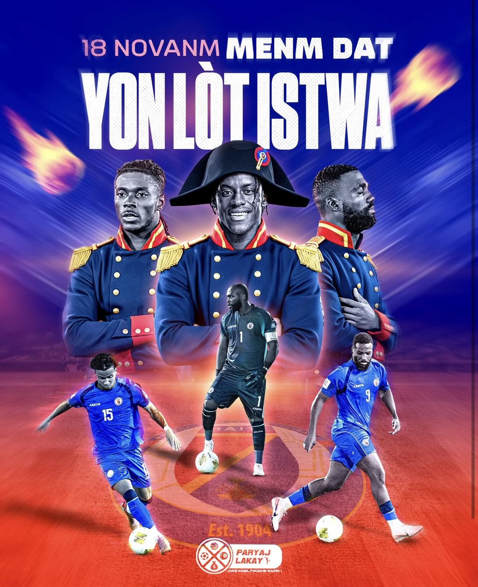 lnstantFoot's tweet image. 🚨 𝗛𝗔𝗜̈𝗧𝗜 𝗘𝗦𝗧 𝗤𝗨𝗔𝗟𝗜𝗙𝗜𝗘́𝗘 𝗔̀ 𝗟𝗔 𝗖𝗢𝗨𝗣𝗘 𝗗𝗨 𝗠𝗢𝗡𝗗𝗘 𝗣𝗢𝗨𝗥 𝗟𝗔 𝟮𝗲̀𝗺𝗲 𝗙𝗢𝗜𝗦 𝗗𝗘 𝗦𝗢𝗡 𝗛𝗜𝗦𝗧𝗢𝗜𝗥𝗘 𝟮𝟮𝟮 𝗔𝗡𝗦 𝗝𝗢𝗨𝗥 𝗣𝗢𝗨𝗥 𝗝𝗢𝗨𝗥 𝗔𝗣𝗥𝗘̀𝗦 𝗦𝗢𝗡 𝗜𝗡𝗗𝗘́𝗣𝗘𝗡𝗗𝗔𝗡𝗖𝗘 ! 💙❤️🇭🇹

18 novembre, même date : une autre histoire…