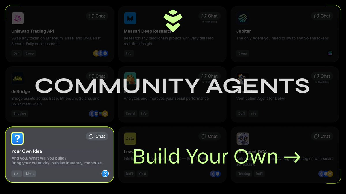 wardenprotocol's tweet image. Warden’s App Store moment is here. 👾

Introducing Community Agents: third-party agents built by devs across the ecosystem, now living natively inside the Warden Agent Hub.

Open. Permissionless. Distributed to millions.

The first Community Agent is live already: the Portfolio…