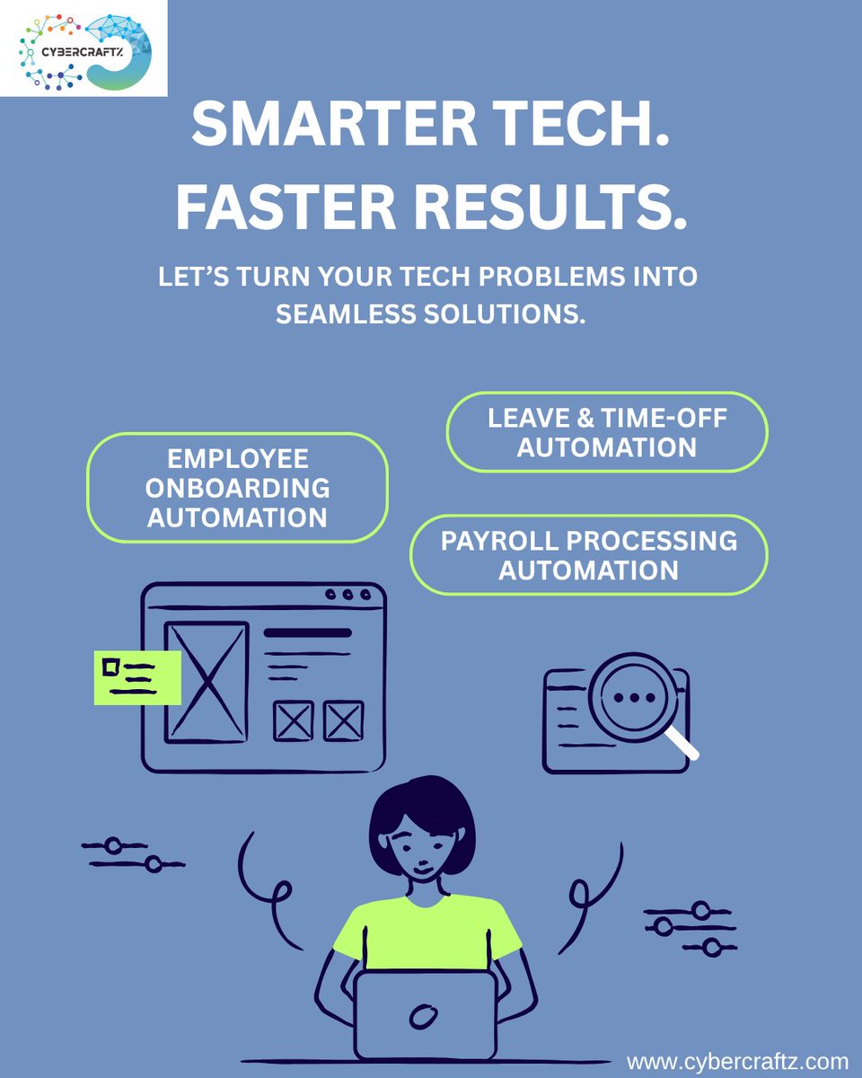 Off_Cybercraftz's tweet image. Every business runs on people — and people deserve tools that make their work easier.

Let’s transform your daily operations into simple, seamless experiences.
CyberCraftz — where smarter tech meets real human needs.

#CyberCraftz #HumanCenteredTech #WorkplaceAutomation