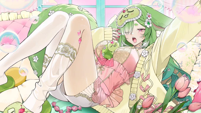 【お知らせ】 Cera Luceriaちゃん()の新衣装を、お仕立ていたしました!ルームウェアです1周年本当におめでとう