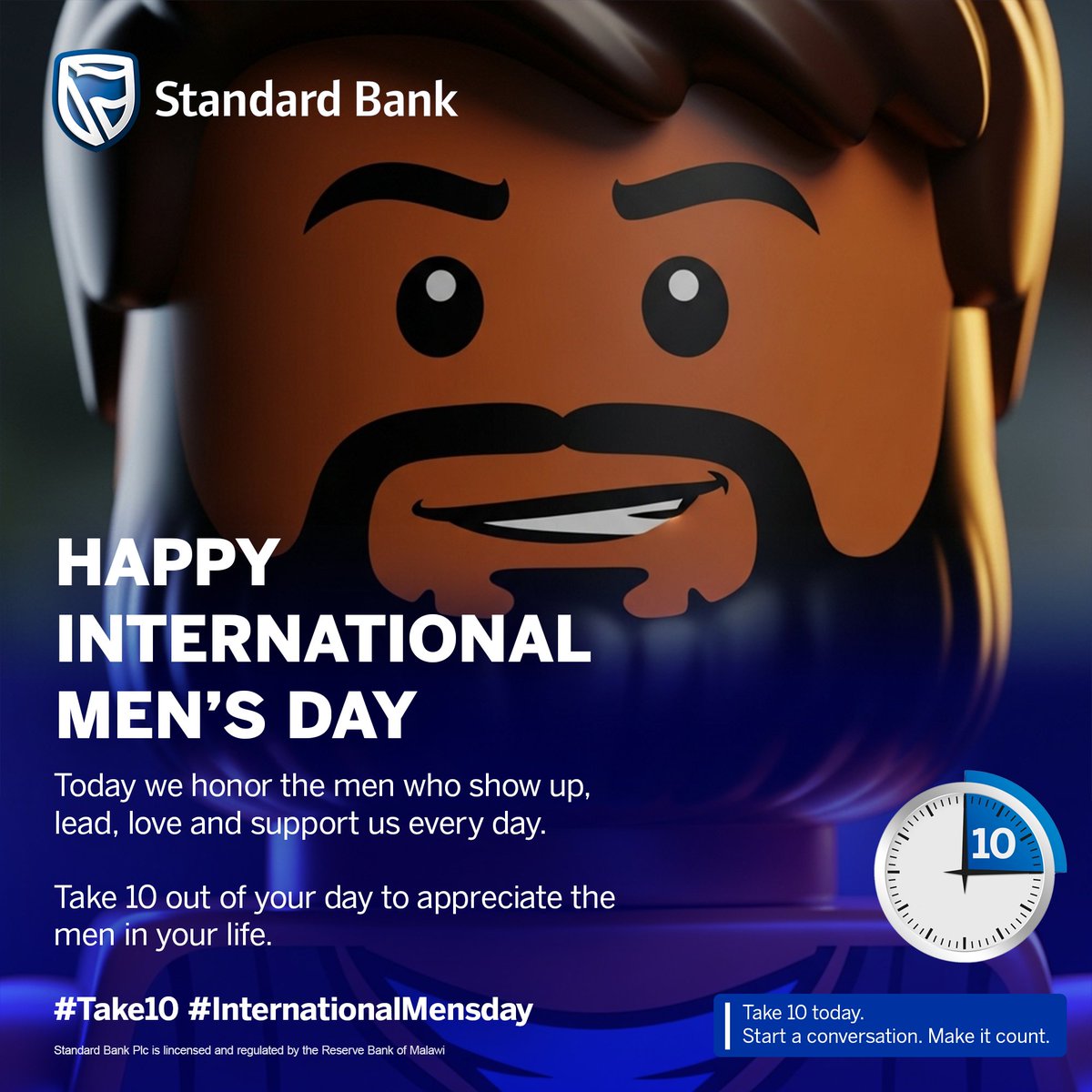 Today we celebrate the men who inspire, lead and uplift us every day. 💙

Take 10 today to appreciate the men who make a difference in your life.

Happy International Men’s Day!

#Take10 #InternationalMensday