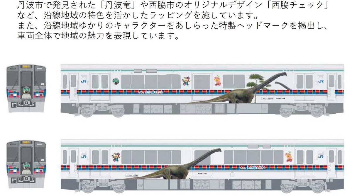 News Release】 加古川線ラッピング列車の運行開始について □運行期間