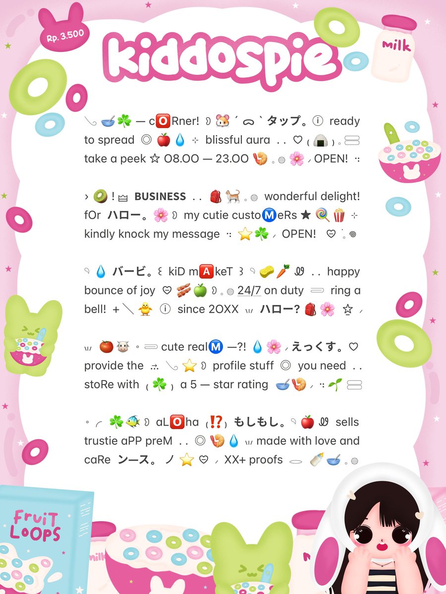 ⠀
𓏮   ୨୧  HELP  RETWEET?  thank you ★ ☆

⊹ ── 𐐪𐑂 🍼🎀 ° 𖦹  hai teman timun!  sherin ada ready stock 𓏔 bio wording  . .  ⭐️☘️ ▷ bisa kamu miliki  ꒰ 3.500 ꒱  saja!  ♡ —りんぐ。 kindly check ALT ⸝  𓄹 👛💭％

⊹  #zonauang #zonaba  ⊹