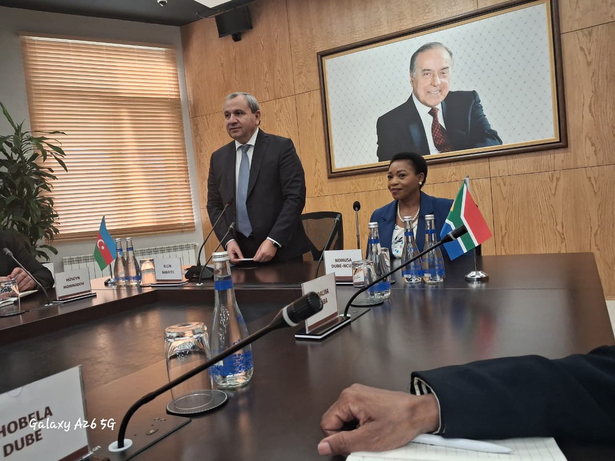 Higher Education and Training, <a href="/DM_DHET_DubeN/">Dr Nomusa Dube-Ncube</a> is attending the 4th International Science, Technology, Engineering, Art and Mathematics (STEAM) Azerbaijan Festival (SAF) taking place in Baku, Republic of Azerbaijan, from 18–22 November 2025.
#STEAMAzerbaijan #GlobalCollaboration