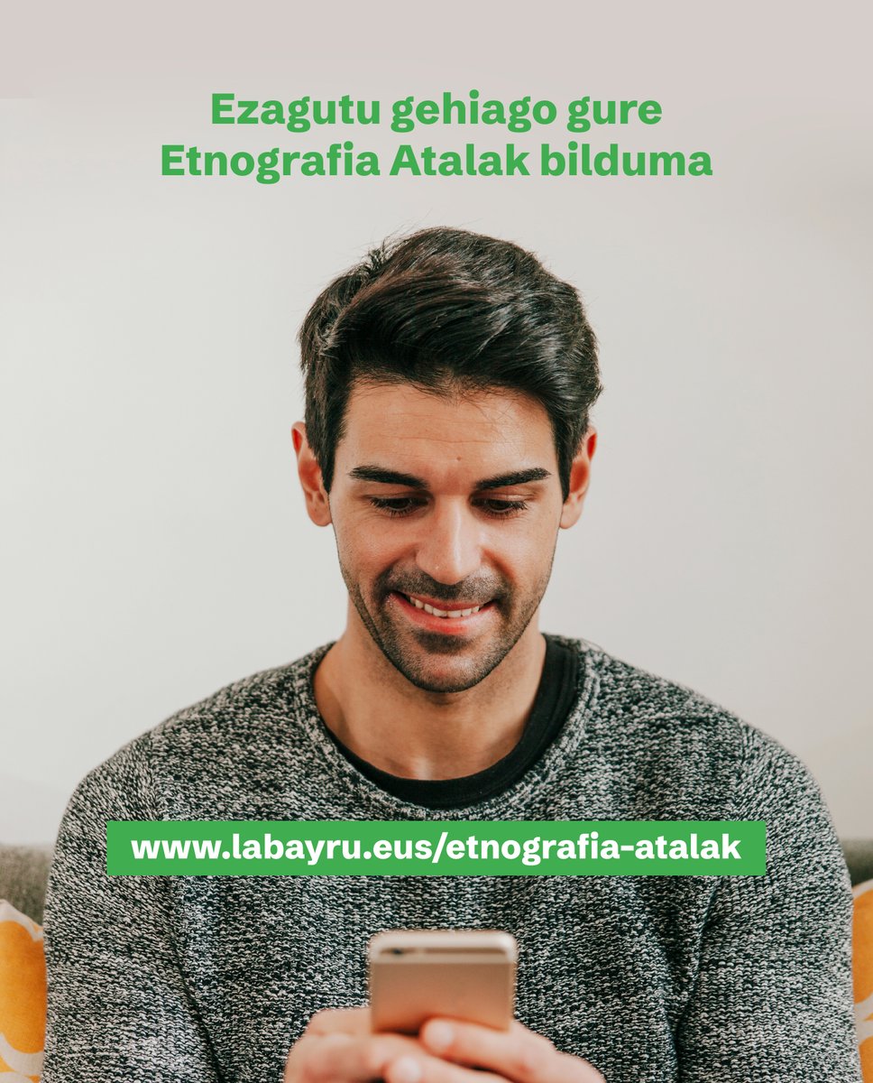 Gure herriaren ohiturak, jakintzak eta bizimoduak transmititzeko bilduma da #EtnografiaAtalak:

1️⃣ Gure sustraiei begiratzea da.
2️⃣ Herri jakintzaren altxorra da.
3️⃣ Gure nortasuna ulertzeko bidea da.

🔍 Ezagutu gehiago gure Etnografia Atalak  👉 labayru.eus/etnografia-ata…