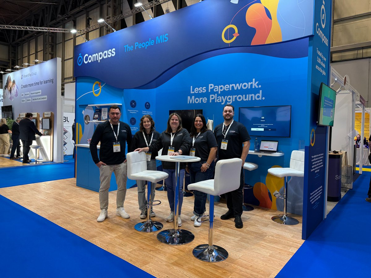 CompassMIS's tweet image. 💫 We’re live at @SAA_Show  Birmingham 2025! Find us at Stand G10, kicking off two days of brilliant conversations about how Compass helps schools save time, stay connected, and put people first👋 Come say hi to the team &amp;amp; enter our Compass hamper prize draw🎁
#SAAShow #MIS