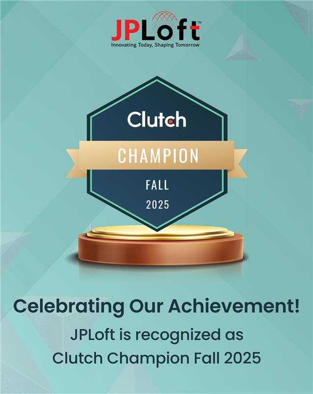 jploftsolutions's tweet image. We are excited to share that  𝐉𝐏𝐋𝐨𝐟𝐭 has been recognized as a 𝐂𝐥𝐮𝐭𝐜𝐡 𝐂𝐡𝐚𝐦𝐩𝐢𝐨𝐧 𝐅𝐚𝐥𝐥 𝟐𝟎𝟐𝟓. 

#JPLoft #ClutchChampion #Fall2025 #ClutchAward #IndustryRecognition #Milestone