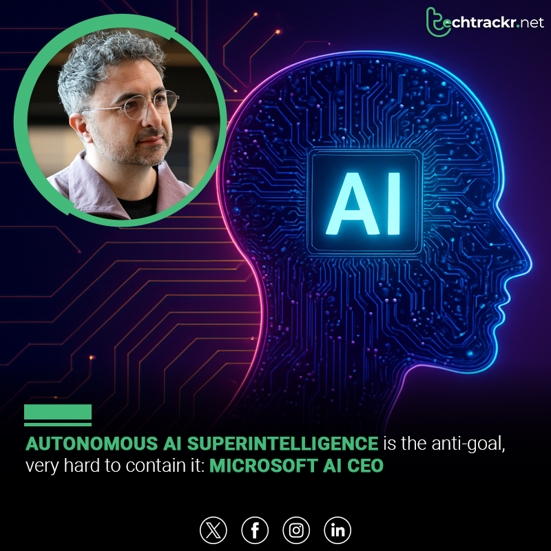 TechTrackr_net's tweet image. Microsoft AI chief says building a fully autonomous, self-improving superintelligence is the “anti-goal,”

#MicrosoftAI #MustafaSuleyman #AIEthics #Superintelligence #AIAlignment #TechNews #ArtificialIntelligence #TechTrackr #TechNews