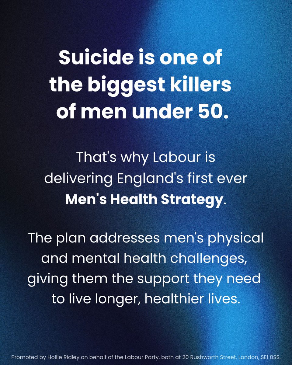 UKLabour's tweet image. Labour believes men&apos;s health matters.