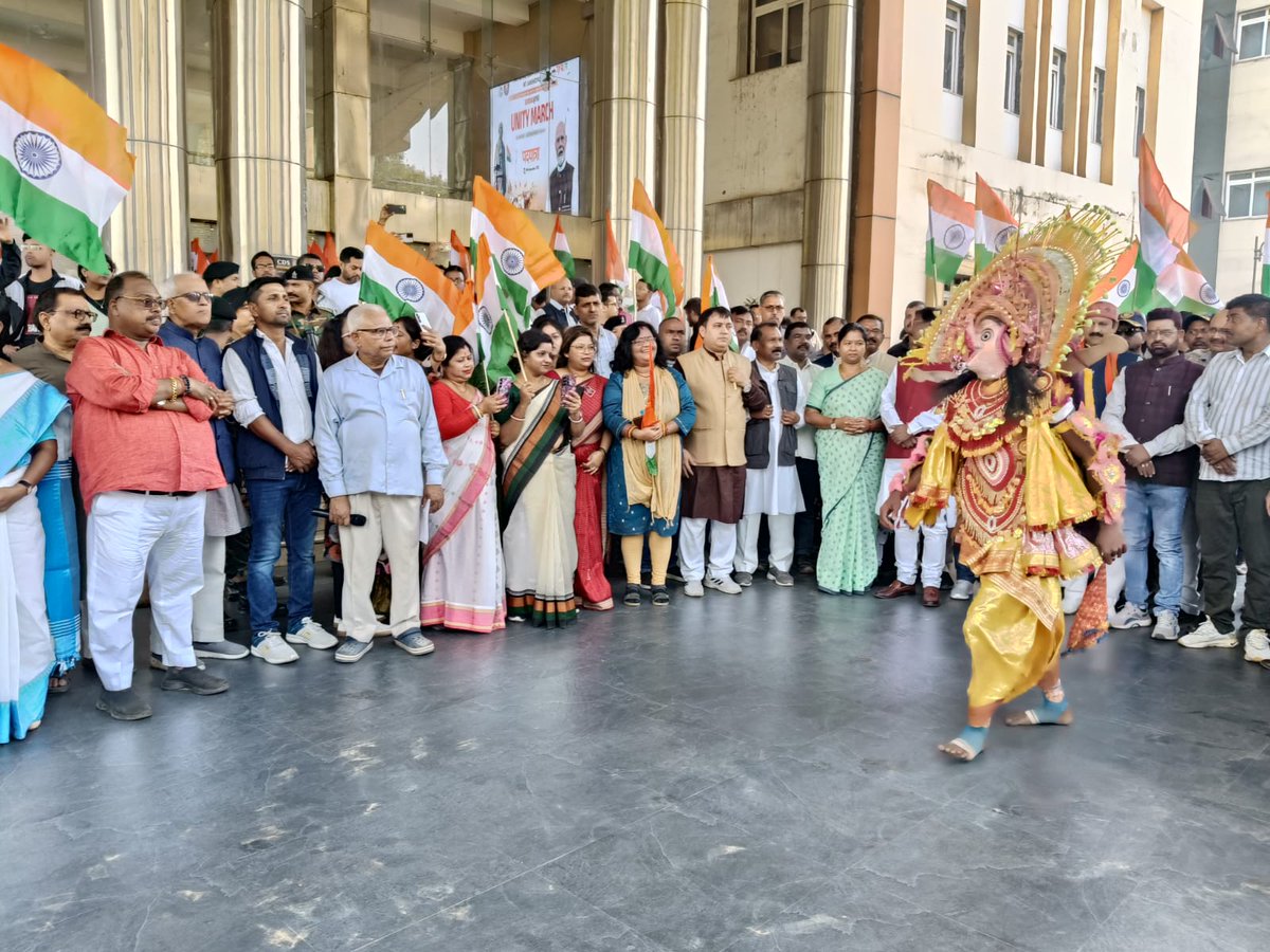 आज सरदार पटेल की 150वीं जयंती के उपलक्ष्य में सरायकेला-खरसावां जिला स्थित आदित्यपुर में आयोजित युनिटी मार्च कार्यक्रम में शामिल हुई तथा समाज, राज्य और देश में आपसी सहयोग, सौहार्द और भाईचारे की एकता को बढ़ावा देने का आह्वान की।